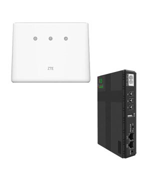 Купити Комплект "4G LTE Wi-Fi роутер ZTE MF293N при блекауті з ДБЖ" в Україні