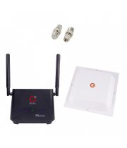 Комплект (4G LTE Wi-Fi роутер Olax AX5 Pro + 4G LTE антенна квадрат MIMO панельная RNet 1700-2700 МГц 17 дБ)