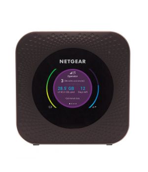 Netgear Nighthawk M1 – мощнейшее устройство для приема интернет-сигнала и передачи его по Wi-Fi на 20 устройств. Скорость загрузки данных достигает рекордной отметки – 1000 Мбит/с. Поддерживается технология MIMO 4x4