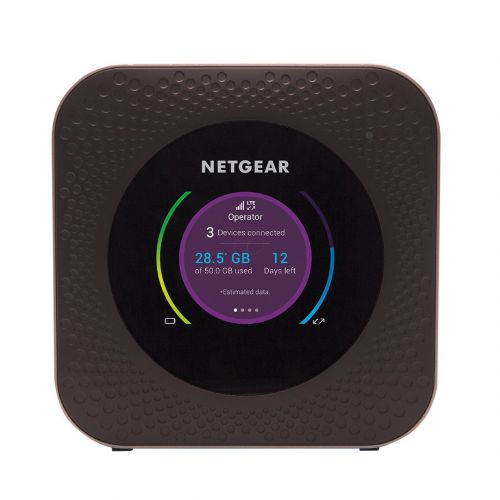 Netgear Nighthawk M1 – найпотужніший пристрій для прийому інтернет-сигналу та передачі його по Wi-Fi на 20 пристроїв. Швидкість завантаження даних досягає рекордної позначки – 1000 Мбіт/с. Підтримується технологія MIMO 4x4