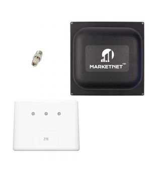 Купити Комплект "4G LTE Wi-Fi роутер ZTE MF293N + Панельна 3G/4G/5G антена MARKETNET Square 18 dBi 824-960/1700-2700" в Україні