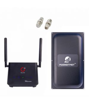 Купити Комплект "4G LTE Wi-Fi роутер Olax AX5 Pro + Антена панельна MARKETNET Maxi MIMO 22 dBi 824-960 МГц/1700-2700 МГц" в Marketnet ✔ Доступні ціни ✔ Гарантія ✔ Характеристики та відгуки