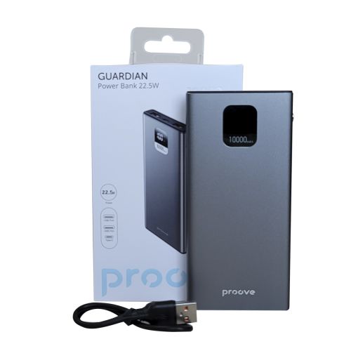 Портативная Батарея PowerBank Proove Guardian 22.5W✔️Заряди все гаджеты быстро и удобно ⚡Повербанк для телефона ⚡Емкость 10000mAh, поддержка PD и QC, два USB порта ✔️Лучший повербанк для повседневного использования ✔️Купить сейчас!