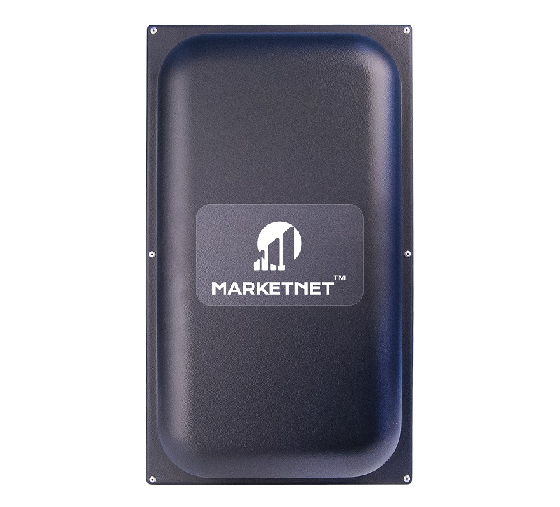 Панельна 4G антена MARKETNET Maxi MIMO 22 дБ 824-960 МГц/1700-2700 МГц. Фронтальний вигляд